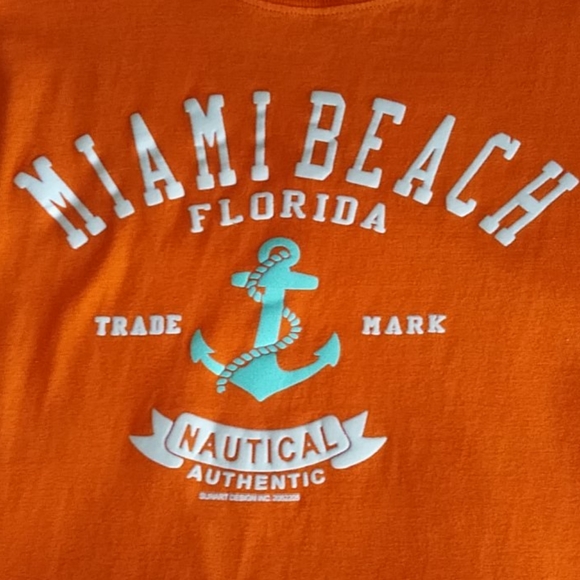 Miami Beach Florida nautical T-shirt Small - Picture 2 of 7